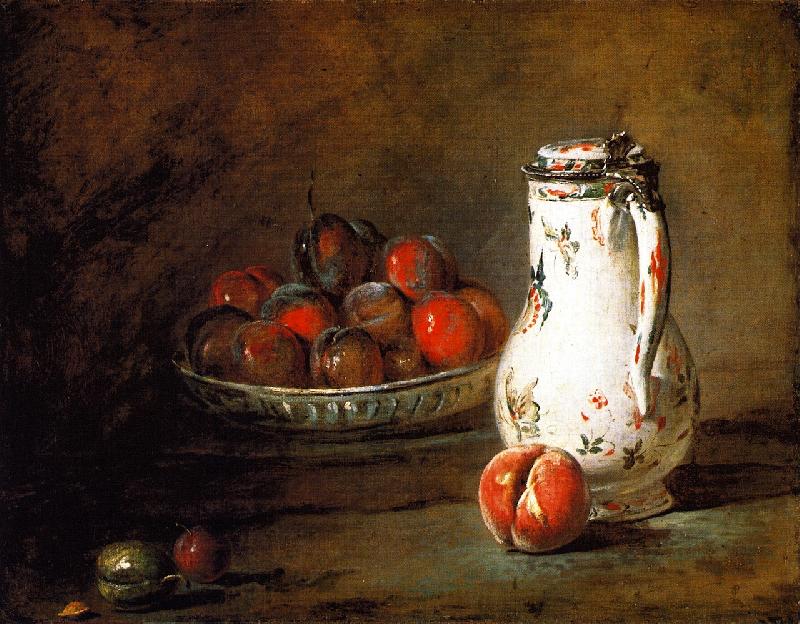 Jean Baptiste Simeon Chardin A Bowl of Plums